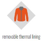 ixon icon diamond - removeable thermal lining jacket